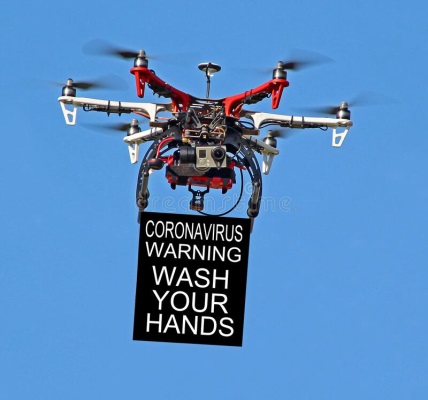Drones being cool in COVID-19 times