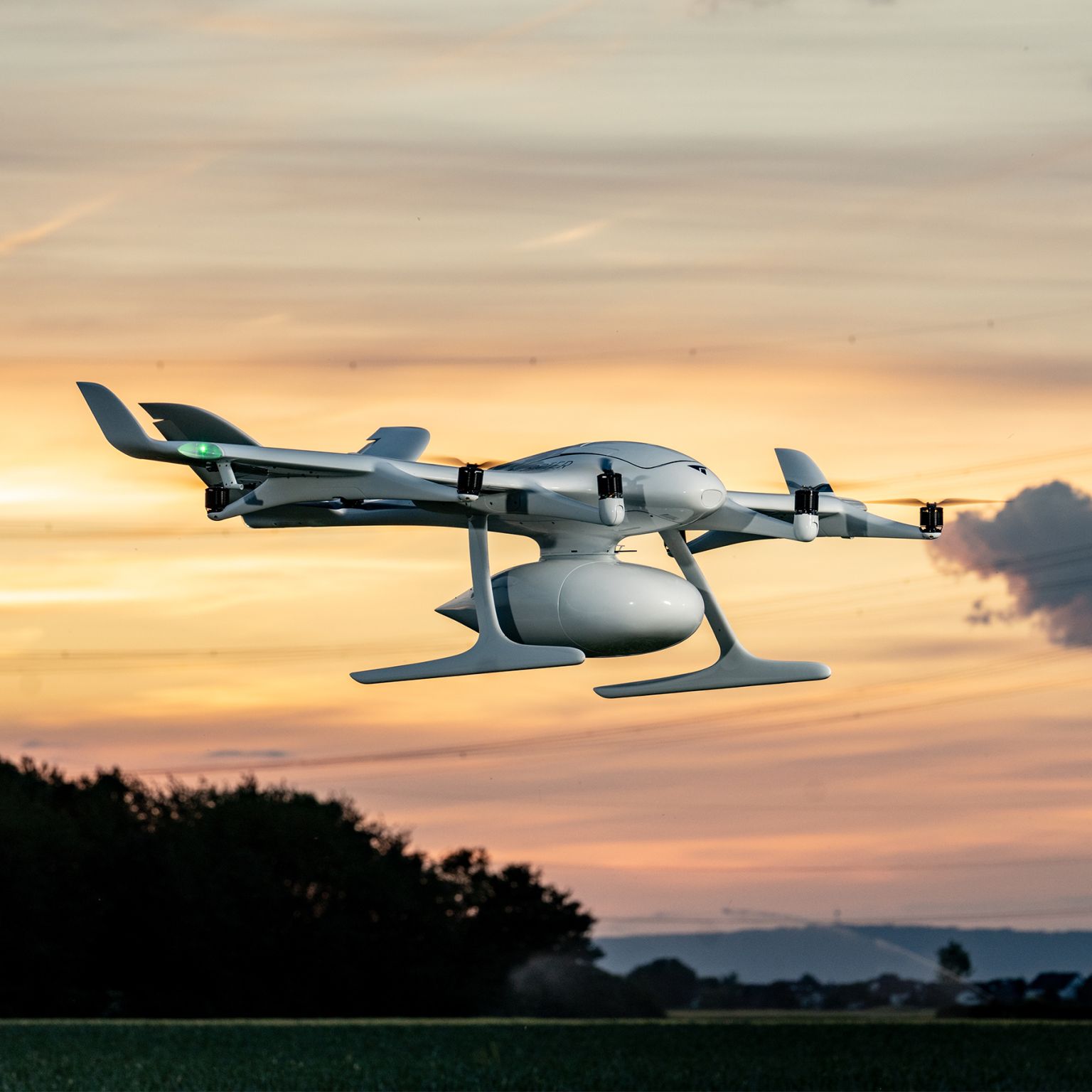Wingcopter bags simulation partner
