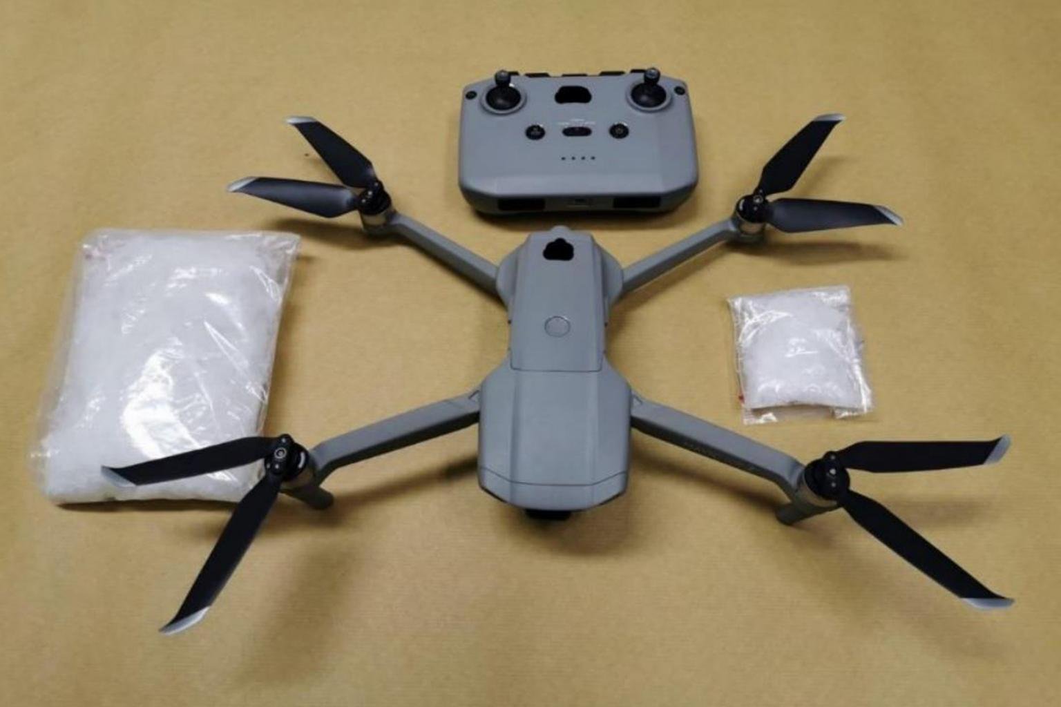 Suspect nabbed for allegedly smuggling drugs into Malaysia using a drone