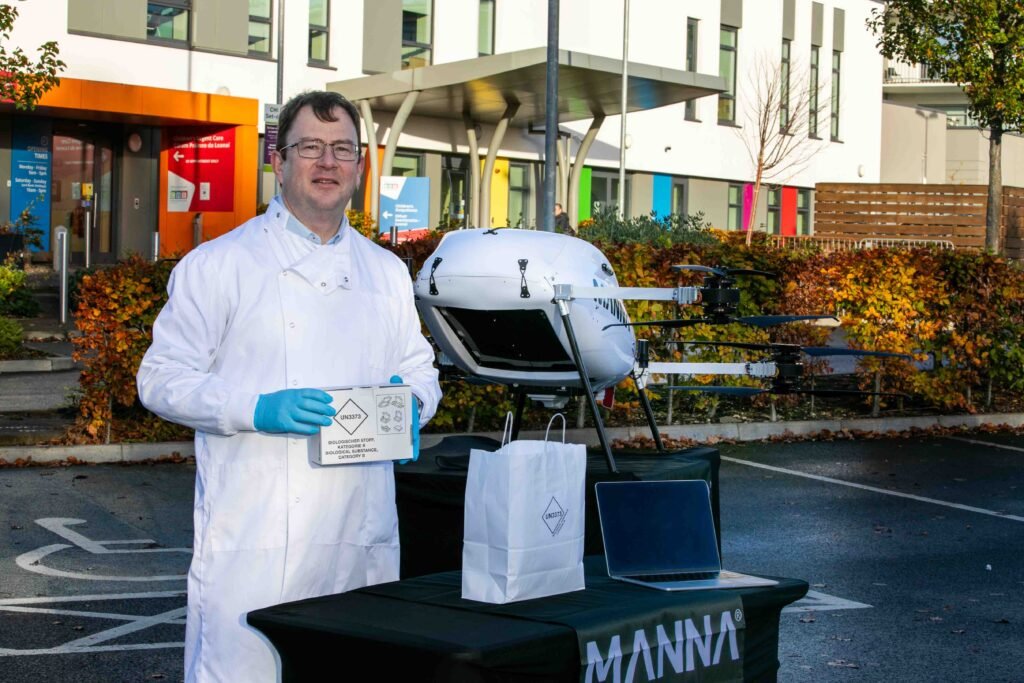 Manna Delivery trials medical delivery in Ireland