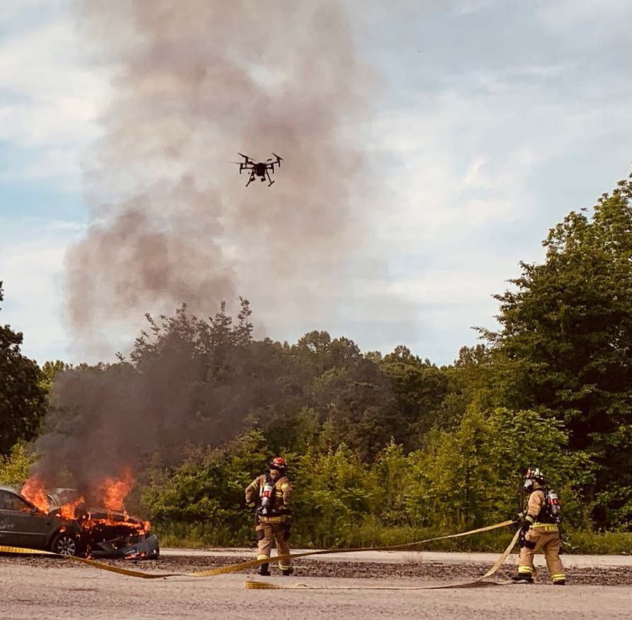 Thermal drones and fire fighting
