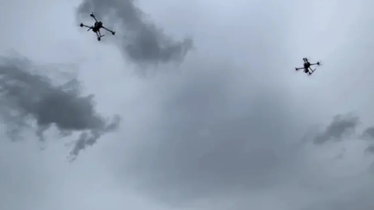 Drone swarms for cyclones