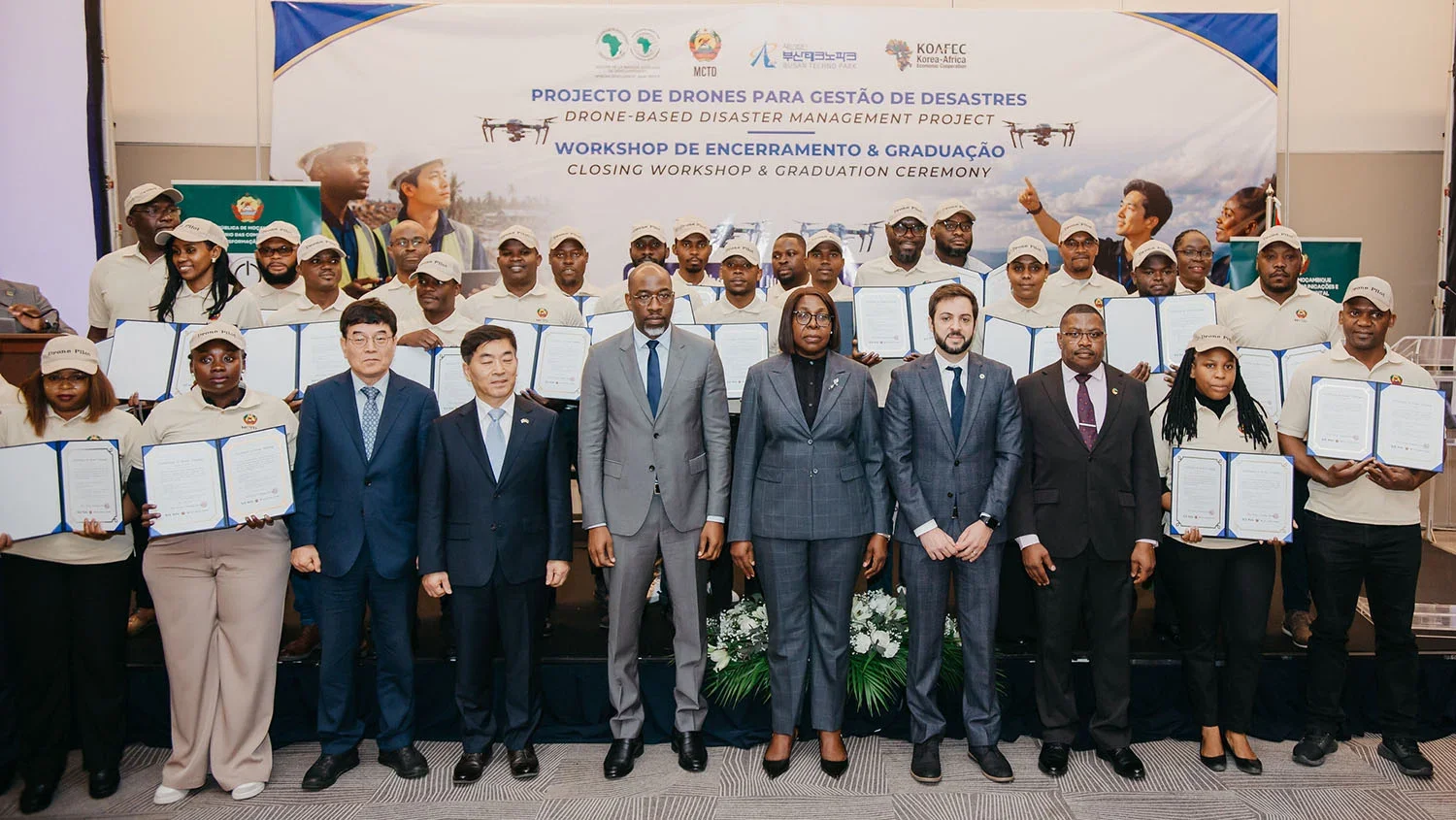 Mozambique's disaster drone operators graduate