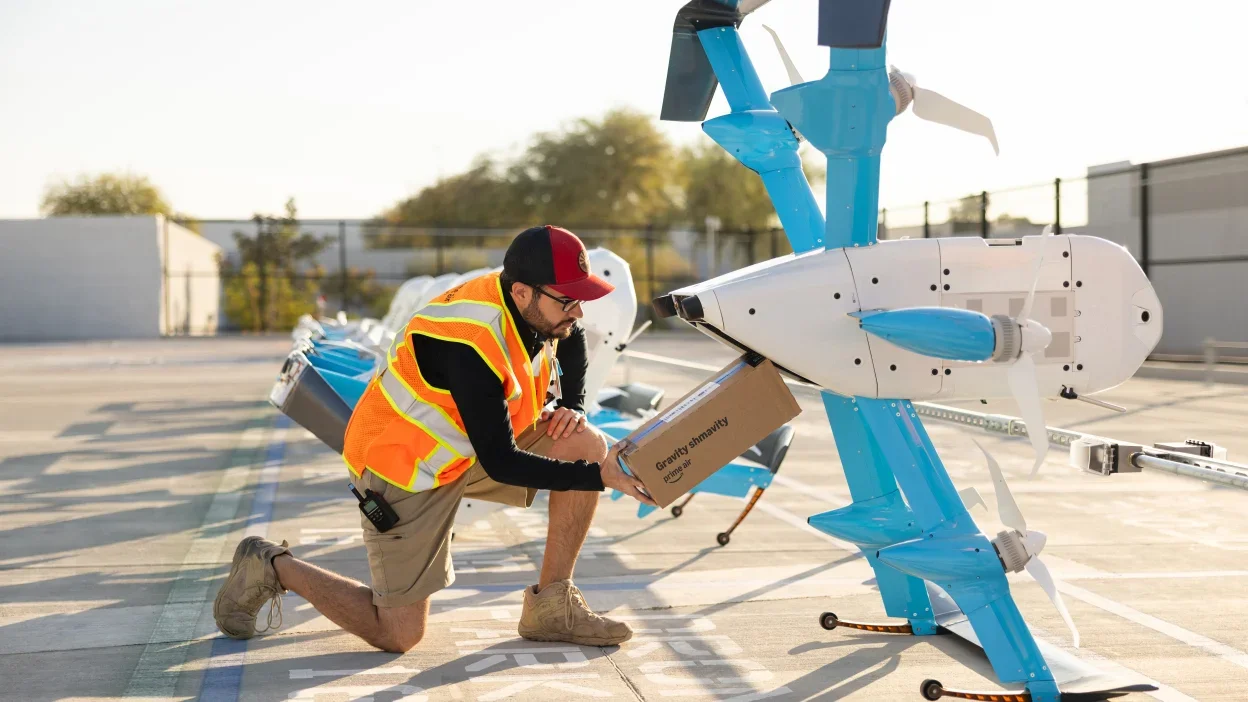 Amazon drone's water delivery