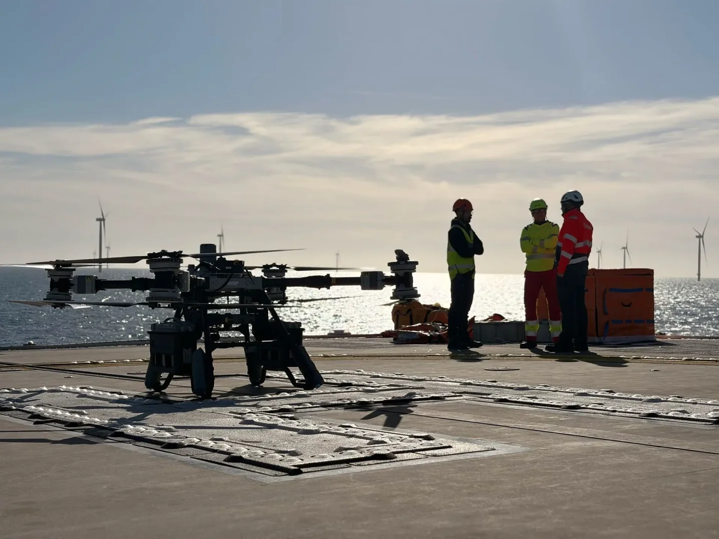 Energy company in trials for automatic drone cargo collection